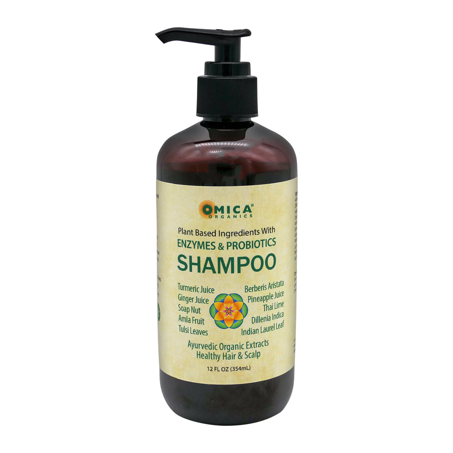 Plant Based Shampoo with Herbal Extracts, Enzymes, and Probiotics