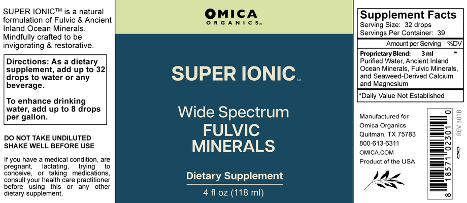 【みみ】Feオメガミネラル SuperIonic Fulvic Minerals - 70+ Trace Minerals + Calcium