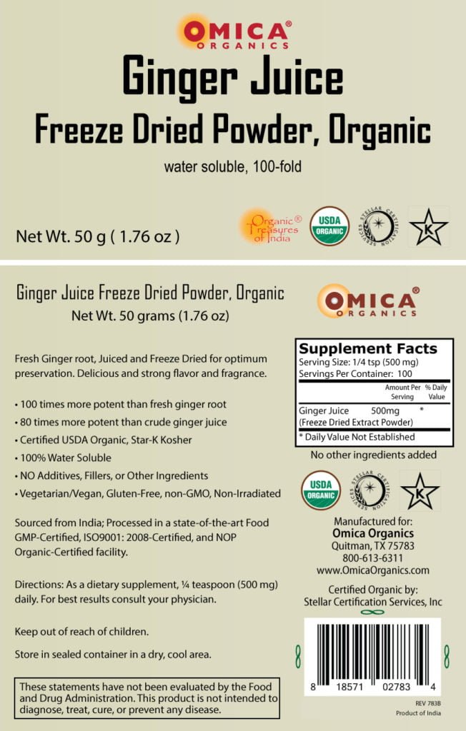 GingerFrzDrJuicePow 50g GNG2858 label