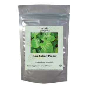 Pouch of Materia Organica brand Kava Extract Powder